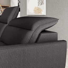 Narożnik MURILLO XL z elektryczną regulacją siedziska Lewostronny w tkaninie VOUGE 17 WERSAL