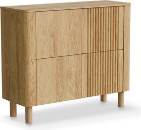 Komoda z ryflowaniem Arango KM-2 Halmar, dąb hikora