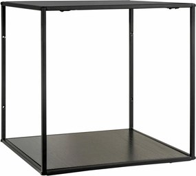 Półka ścienna w stylu loft Vita dąb czarny