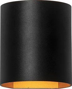 Inteligentna lampa ścienna czarna z mosiądzem w tym WiFi G9 - Sabbio