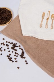 Ręczniki kuchenne HOME, 2 szt Kremowy / Mustard Zestaw (2szt., 40x60 cm)