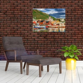 Obraz na szkle - Húsavík (70x50 cm)