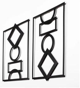 Metalowe dekoracje ścienne zestaw 2 szt. 42x57 cm – Wallity