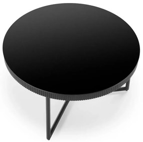 Stolik kawowy COSMO 80x80cm czarny HALMAR