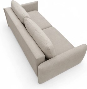 Kanapa Calma rozkładana - beżowa dzianina hydrofobowa Curio 09