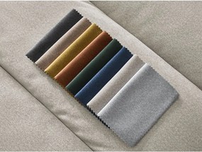 Beżowy aksamitny narożnik (lewostronny/z szezlongiem) Sierra – Bobochic Paris