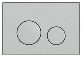 Przycisk spłukujący srebrny mat ENCO