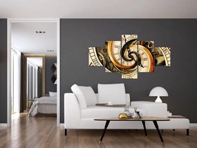 Obraz zegara (125x70 cm)