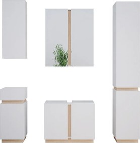 Zestaw mebli łazienkowych biały 70x34x55 gloria