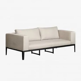 3-osobowa Sofa Ogrodowa Z Aluminium I Stali Taranis Tkaniny Beżowy Krem - Sklum