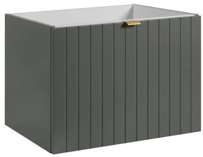 Szafka pod umywalkę HARMO 60 cm szaro-zielony półmat KROFAM