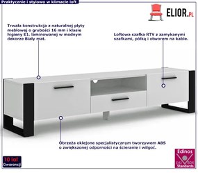 Szafka RTV biały mat 200 - Imatra 4X