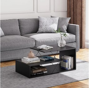 Stolik kawowy czarny 100x50x40.5 nario