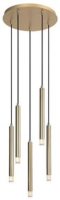 Rabalux 72361 - Żyrandol na lince RAMIRA 5xG9/5W/230V złoty
