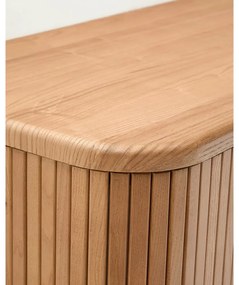 Wisząca szafka pod umywalkę w dekorze jesionu w naturalnym kolorze 90x40 cm Mailen – Kave Home