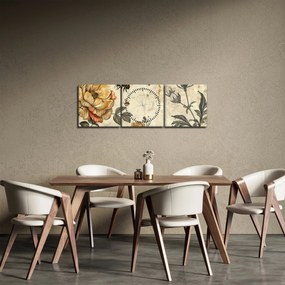 Obraz - Bee Meadow (z zegarem) (90x30 cm)