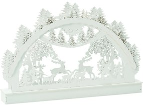 Dekoracja świąteczna LED Zimowy las, 29 x 4,5 x 19 cm, 6 diod LED, ciepła biała