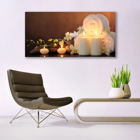 Zdjęcie na płótnie Wieczór Relaksu: Świece i Spa