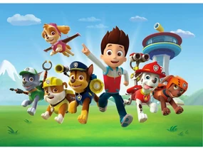 Fototapeta dla dzieci Paw Patrol 251 x 182 cm, 4części