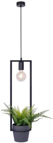 Metalowa lampa wisząca z kwietnikiem - 25X A205 T0-M23