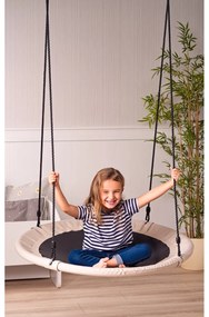 Woody Huśtawka bocianie gniazdo beżowy, śr. 100 cm