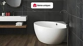 Wanna narożna - 197 L - 127 x 127 x 58 cm - Biała - Akryl - GOURAMI