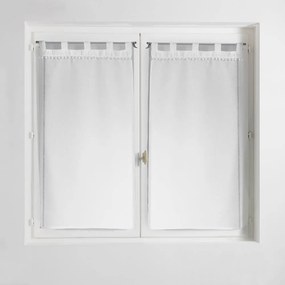 Białe firanki z woalu zestaw 2 szt. 60x90 cm Poupette – douceur d'intérieur