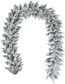 Świąteczna girlanda z gałązek ośnieżona, 200 cm
