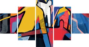 Obraz - Abstrakcja mężczyzn (125x70 cm)