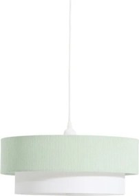 Biały/turkusowy żyrandol dziecięcy z tekstylnym kloszem Bianella – Kave Home