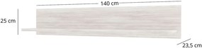 Minimalistyczna półka ścienna sosna canyon C4-K14