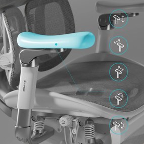 Fotel ergonomiczny szary V-Kinetic