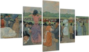 Obraz - Jean-Louis Forain, The Races at Longchamp, reprodukcje (125x70 cm)