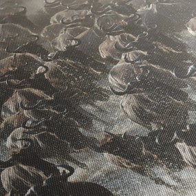 Obraz - Stado antylop gnu (170x50 cm)
