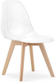 Komplet 4 krzeseł przezroczystych typu ghost A9-C00