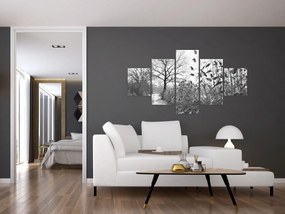 Obraz - Pola w zimie (125x70 cm)