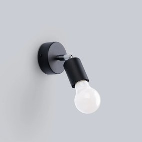 Kinkiet FORNES 1 czarny SOLLUX  LIGHTING