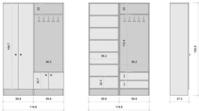 Zestaw do przedpokoju Mia White