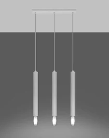 Lampa wisząca WEZYR 3 biała SOLLUX LIGHTING