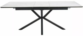 Stół rozkładany LOGAN CERAMIC 160(200)x90 biały mat/czarny mat SIGNAL