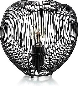 Jaula - Czarna metalowa lampa stołowa