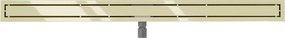 Mexen Flat M13 odpływ liniowy 2w1 160 cm, złoty - 1510160