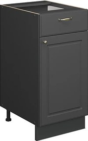 Szafka dolna do kuchni anthrazit-gold landhaus 40x60x82 fame-line