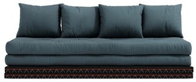 Sofa rozkładana z niebieskim obiciem Karup Design Chico Petrol Blue