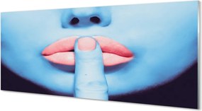 Panel nad Blat Kuchenny Kobieta z Neonowymi Ustami