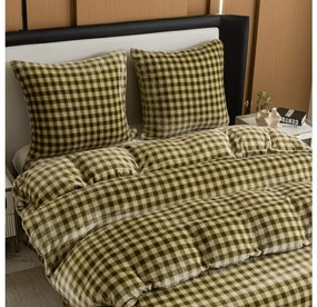 PrzytulneMieszkanie.pl PrzytulneMieszkanie.pl Pościel z mikropluszu KELVIO zielona Rozmiar pościeli: 2 szt 70 x 90 cm | 200 x 220 cm