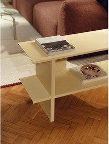 Żółty metalowy regał 160x57x37 cm Hes – noo.ma