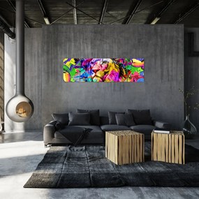 Obraz - obraz 3D lwa (170x50 cm)