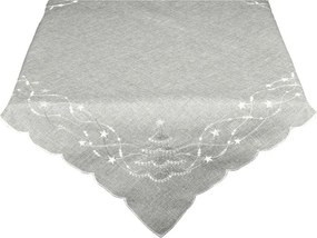 Obrus świąteczny Choinka szary, 40 x 140 cm