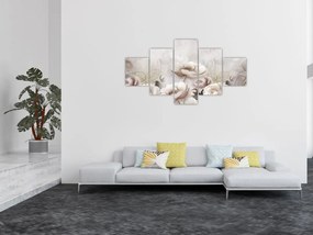 Obraz - Różowe krzewy (125x70 cm)
